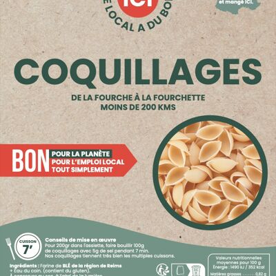 Coquillages, Blé tendre local, Sac avec poignée de 3 kg