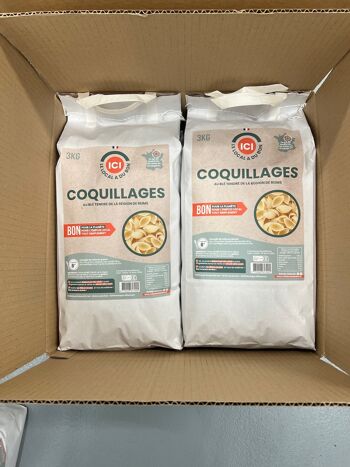 Coquillages, Blé tendre local, Sac avec poignée de 3 kg 3