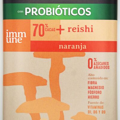 newyou.immune chocolate funcional con probióticos y reishi, 80gr x 10