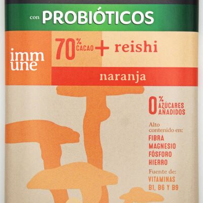 newyou.immune chocolate funcional con probióticos y reishi, 80gr x 10
