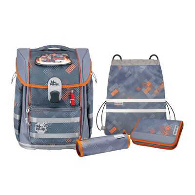 Set de mochila escolar McNeill Biggy, 5 piezas. FUEGO