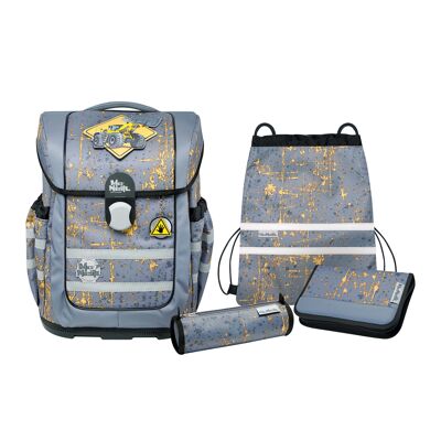 Juego de mochilas escolares McNeill ERGO COMPLETE, 5 piezas. ACERO