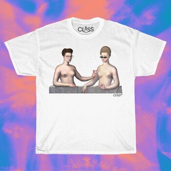 T-shirt SAPPHIQUE - T-shirt graphique LGBTQ, Couple de lesbiennes, cadeaux drôles d'histoire de l'art, peinture de la Renaissance, mode queer, amour gay. 5