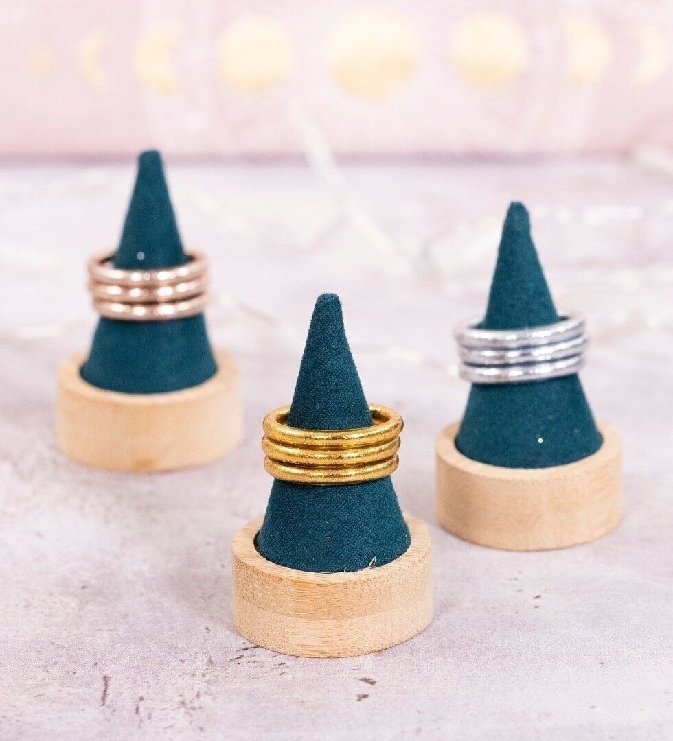 Champagne bangle ring Size S