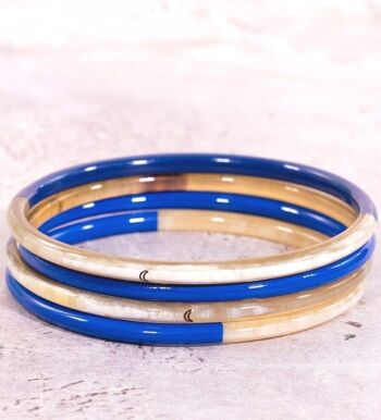 1 Bracelet Lune Bleu majorelle n°15 - 3 mm