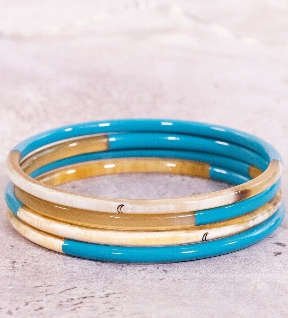 1 Bracciale Blu Turchese N°13 - 3 mm