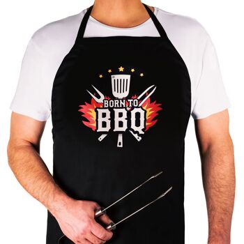 Tablier BBQ - Born to BBQ 3