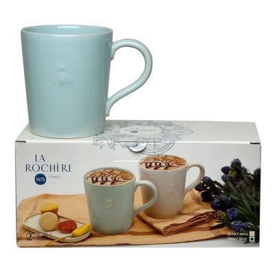 Mug Abeille bleu clair H11 52cl