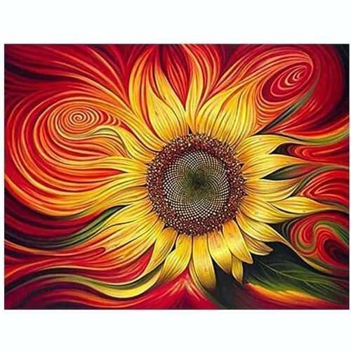 Diamond Painting Sunflower, 35x45 cm, Round Drills