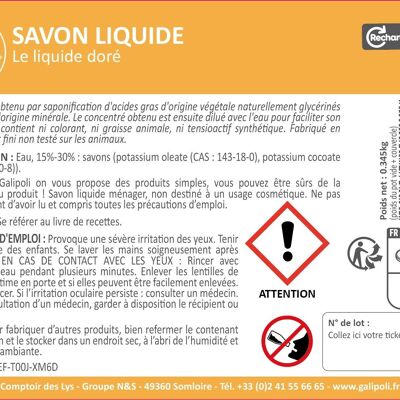 Etiquette SAVON LIQUIDE x 50