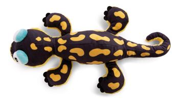 Peluche salamandre Don Fuego 35cm allongée 3