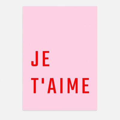 Affiche Poster - Je T'aime