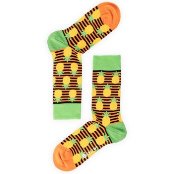 ONE TWO Chaussettes Ananas - M (Taille 36-41) 5