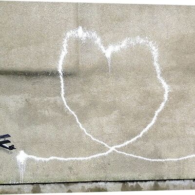 Quadro Banksy su tela: Anonimo (attribuito a Banksy), Rumford Street, Liverpool (graffiti)