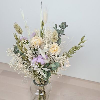 Le bouquet de fleurs séchées 'Parme' taille S