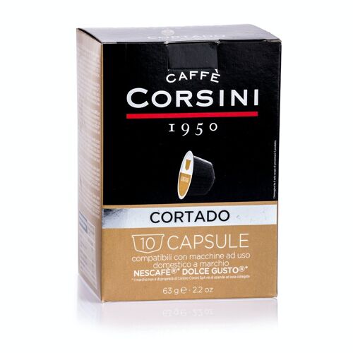 Capsule compatibili Dolce Gusto® | Caffè Cortado | Confezione con 10 capsule