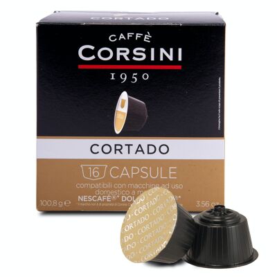 Caffè Cortado | Capsule compatibili Dolce Gusto® | Confezione con 16 capsule