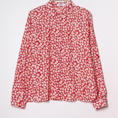 Camisa algodón flores - C1897