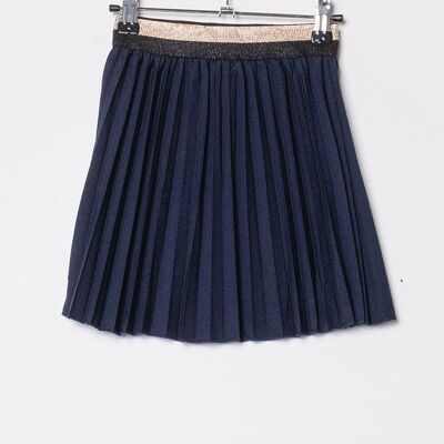Pleated skirt with sequined belt - J2287