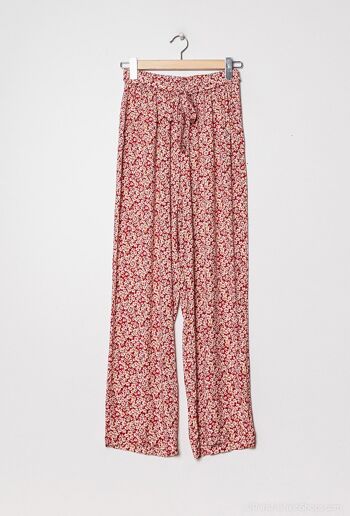 pantalon fleuri avec poches - P2229 5