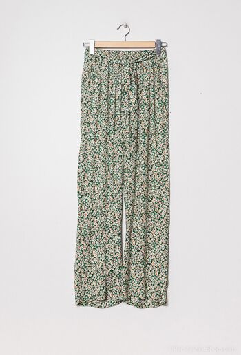 pantalon fleuri avec poches - P2229 6