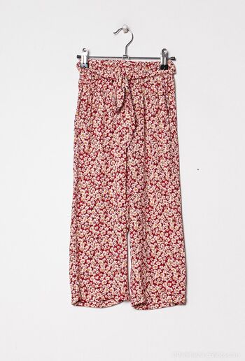 pantalon fleuri avec poches - P2229 2