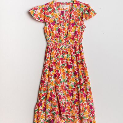 Robe imprimé fleurs - R2203