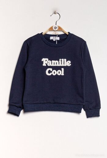 Sweat avec broderie "Famille Cool" - SW2206 2