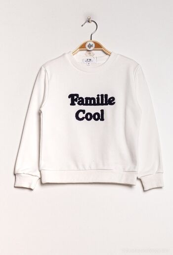 Sweat avec broderie "Famille Cool" - SW2206 1