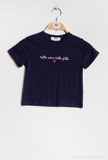 T-shirt à inscription "Telle mère telle fille" - T2309 2