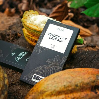 Cioccolato al latte 45% biologico 70g - Togo
