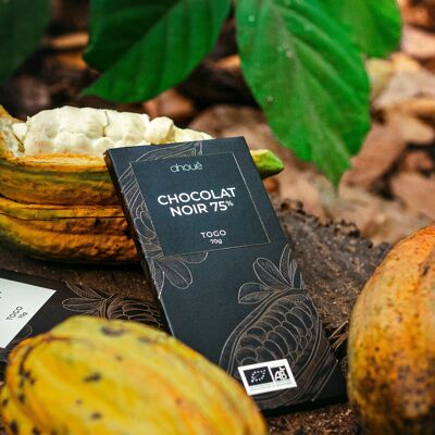 Dark chocolate 75% organic 70g - Togo