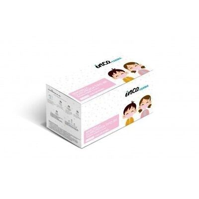 Pack de 50 Mascarillas Quirúrgicas Infantiles - Rosa