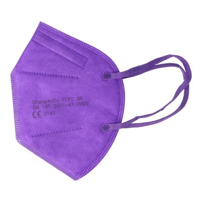 Masque de protection adulte FFP2 NR couleur violet