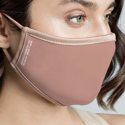 Masque facial en tissu réutilisable pour adultes - Unisexe - Rose