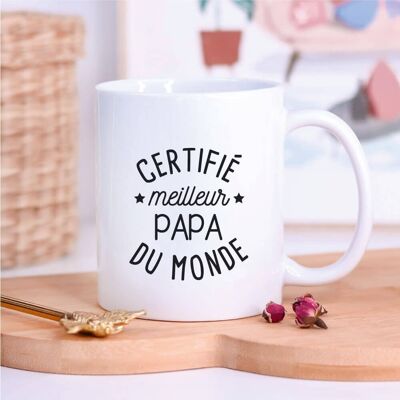 Mug blanc "Meilleur papa du monde"