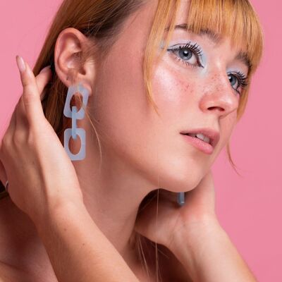 Cheops-Ohrringe aus Plexiglas