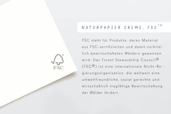 Panier de pique-nique et arbres en forme de carte postale, certifié FSC 5