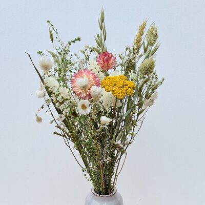 Il bouquet di fiori secchi 'Rose and Yellow' taglia S