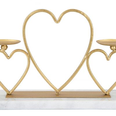 HEARTS CANDLE HOLDER CM CM 30X9X20 D1903850000