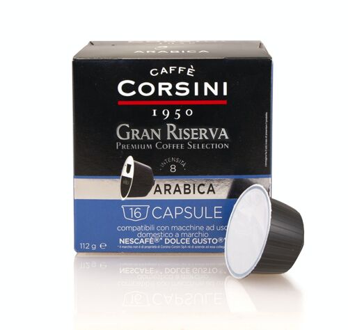 Gran Riserva Arabica | Capsule compatibili Dolce Gusto® | Confezione con 16 capsule