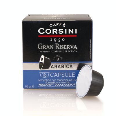 Arabica Grande Réserve | Capsules compatibles Dolce Gusto® | Pack de 16 gélules