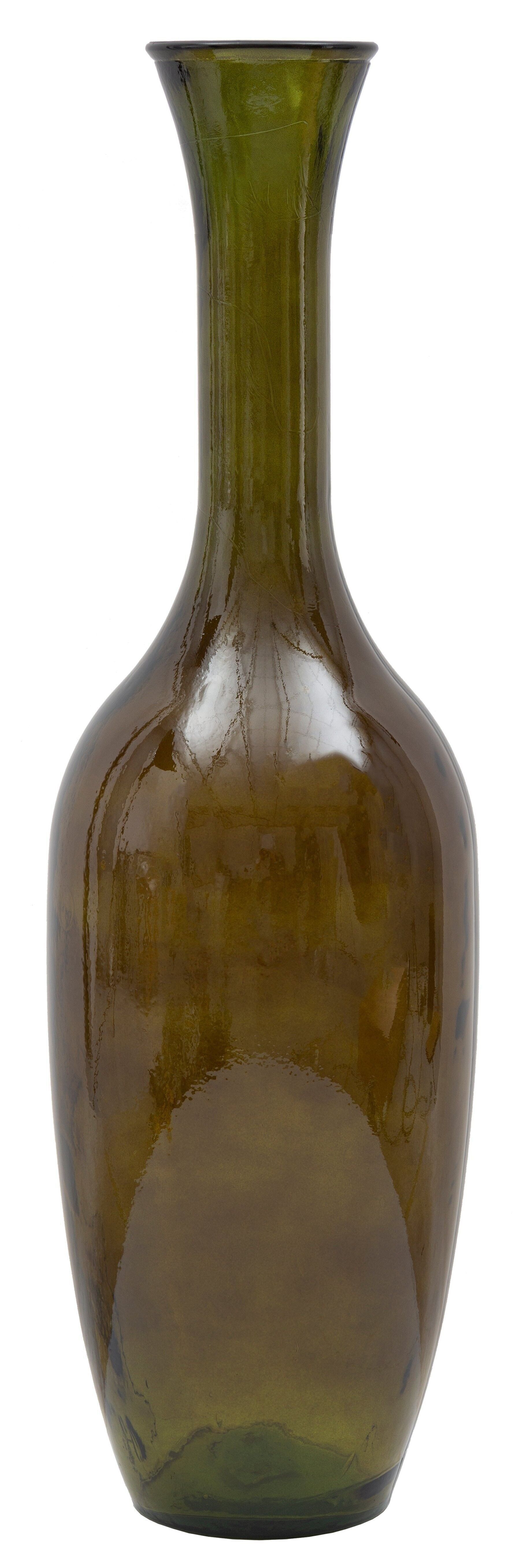 Vaso Jarron Vetro Riciclato Verde Cm 30X100 (Made In Spain) D042046000V