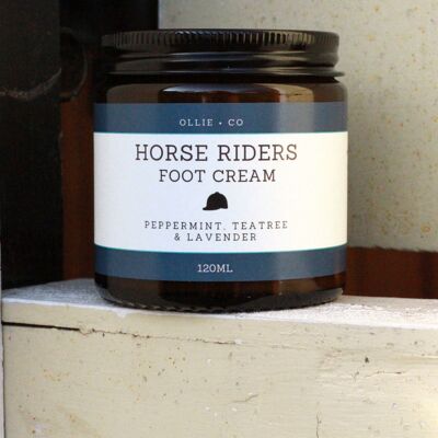 Crème pour les pieds Horse Riders | Huiles essentielles de Menthe Poivrée, Lavande & Tea Tree