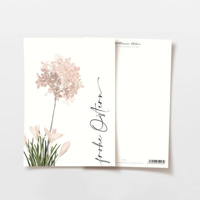 Postkarte Frohe Ostern Frühlingsblumen, FSC zertifiziert
