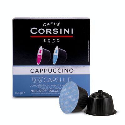 capuchino | Cápsulas compatibles con Dolce Gusto® | Caja conteniendo 16 cápsulas