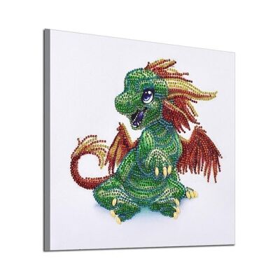 Broderie Diamant Mignon Dragon, 24x34 cm, Forets Spéciaux