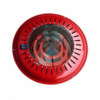 Brasero Electrique 3 Modes de Puissance 300W/500W/800W Rouge Ø34x9.5cm Raydan Home 5