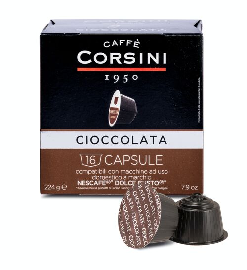 Capsule di CIOCCOLATA compatibili Dolce Gusto® | Confezione contenente 16 capsule