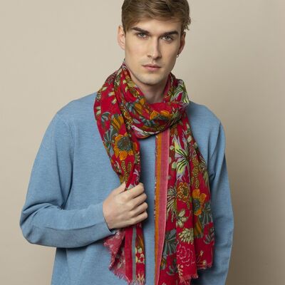 Scarf for men FLORIAN red